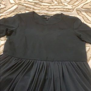 Topshop little black dress with sheer tulle bottom